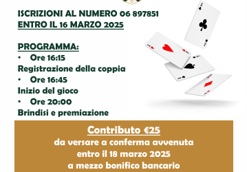 SERATA DI BURRACO PER BENEFICENZA